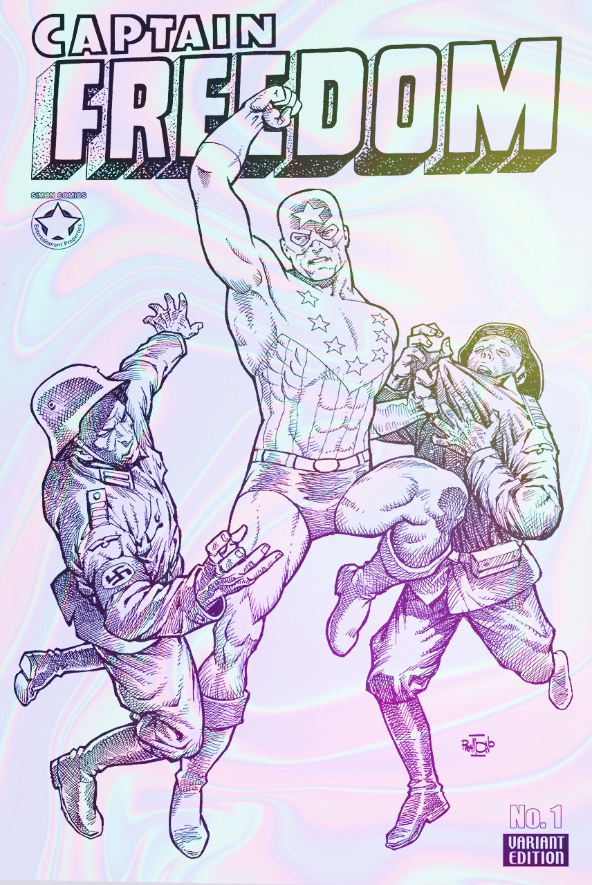 Captain Freedom #1 OA Edition Pramono Etsu | Variant B