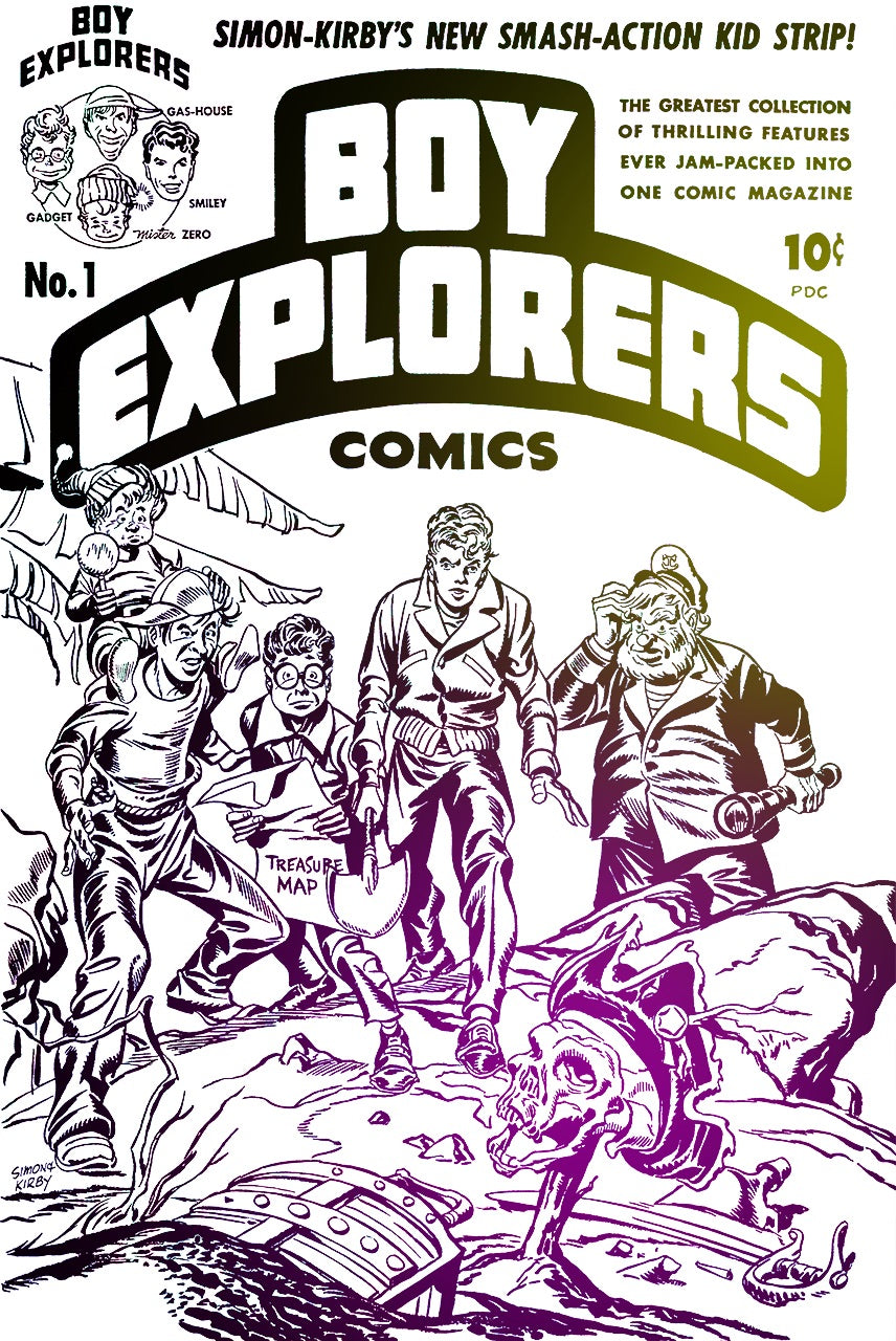 Boy Explorers #1 OA Edition Joe Simon & Jack Kirby | Variant C