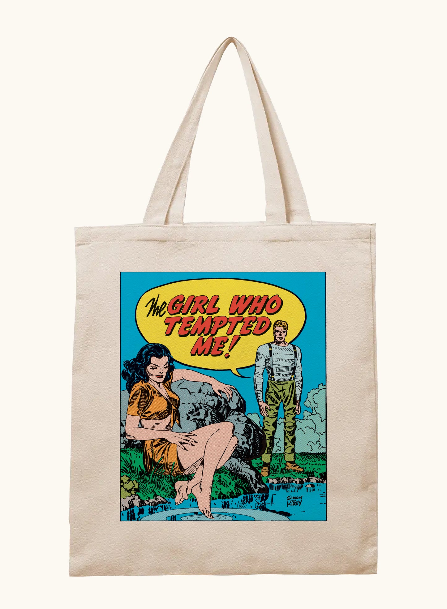 "The Girl Who Tempted Me" Iconic Graphic Tote Bag | Simon & Kirby
