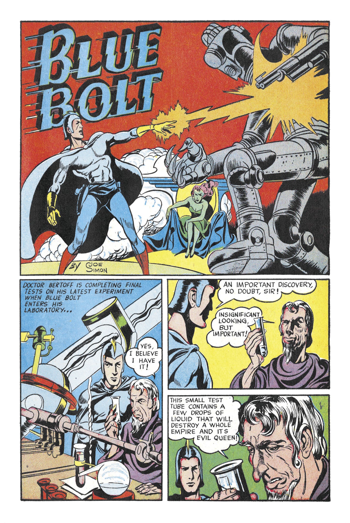 Blue Bolt #2 Joe Simon & Jack Kirby | Variant B