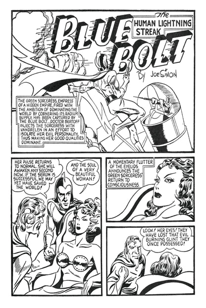 Blue Bolt #2 OA Edition Joe Simon | Variant C