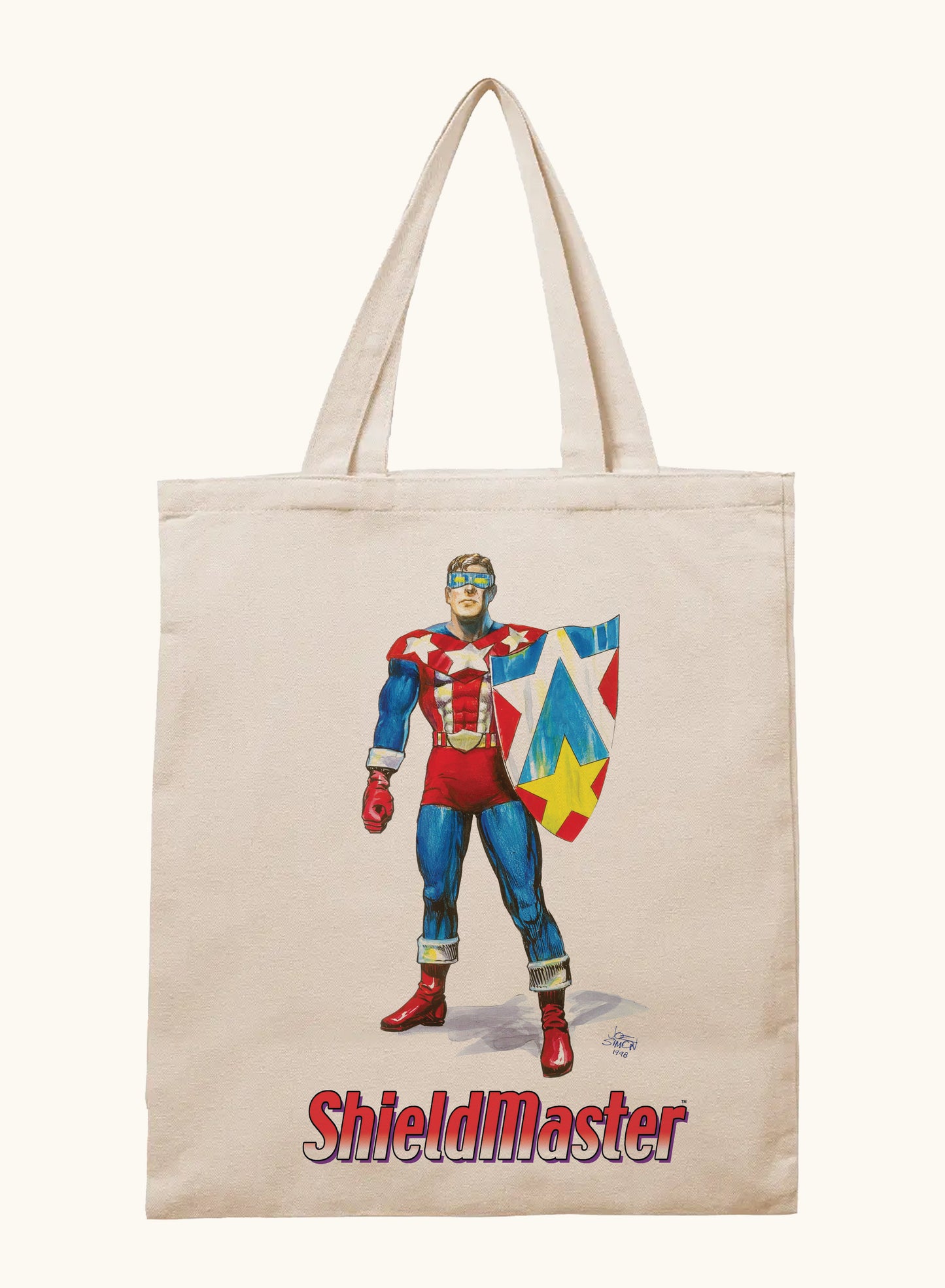 ShieldMaster Prototype Graphic Tote Bag | Joe Simon