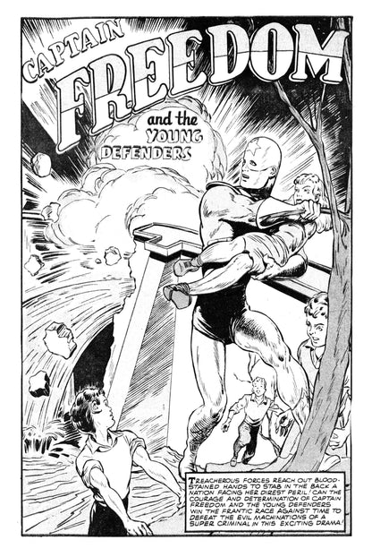 Captain Freedom #1 OA Edition Joe Simon | Variant C