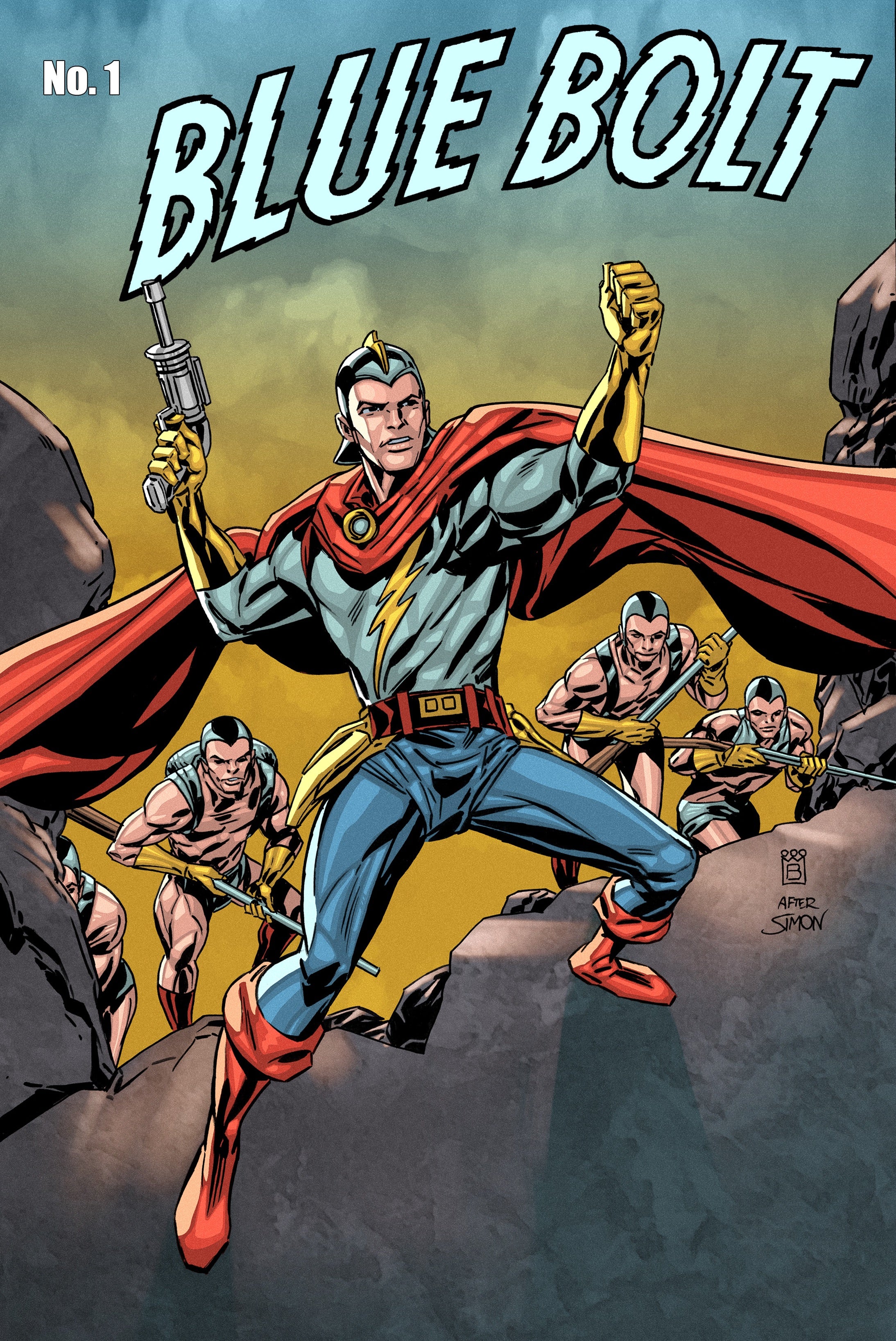 Blue Bolt #1 Mark Buckingham | Main Cover – Simon Comics
