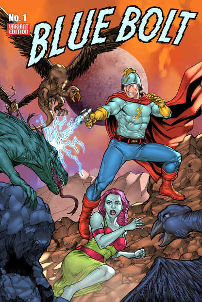 Blue Bolt #1 Garrie Gastonny | Variant B