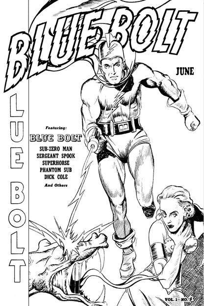 Blue Bolt #1 OA Edition Joe Simon | Variant C