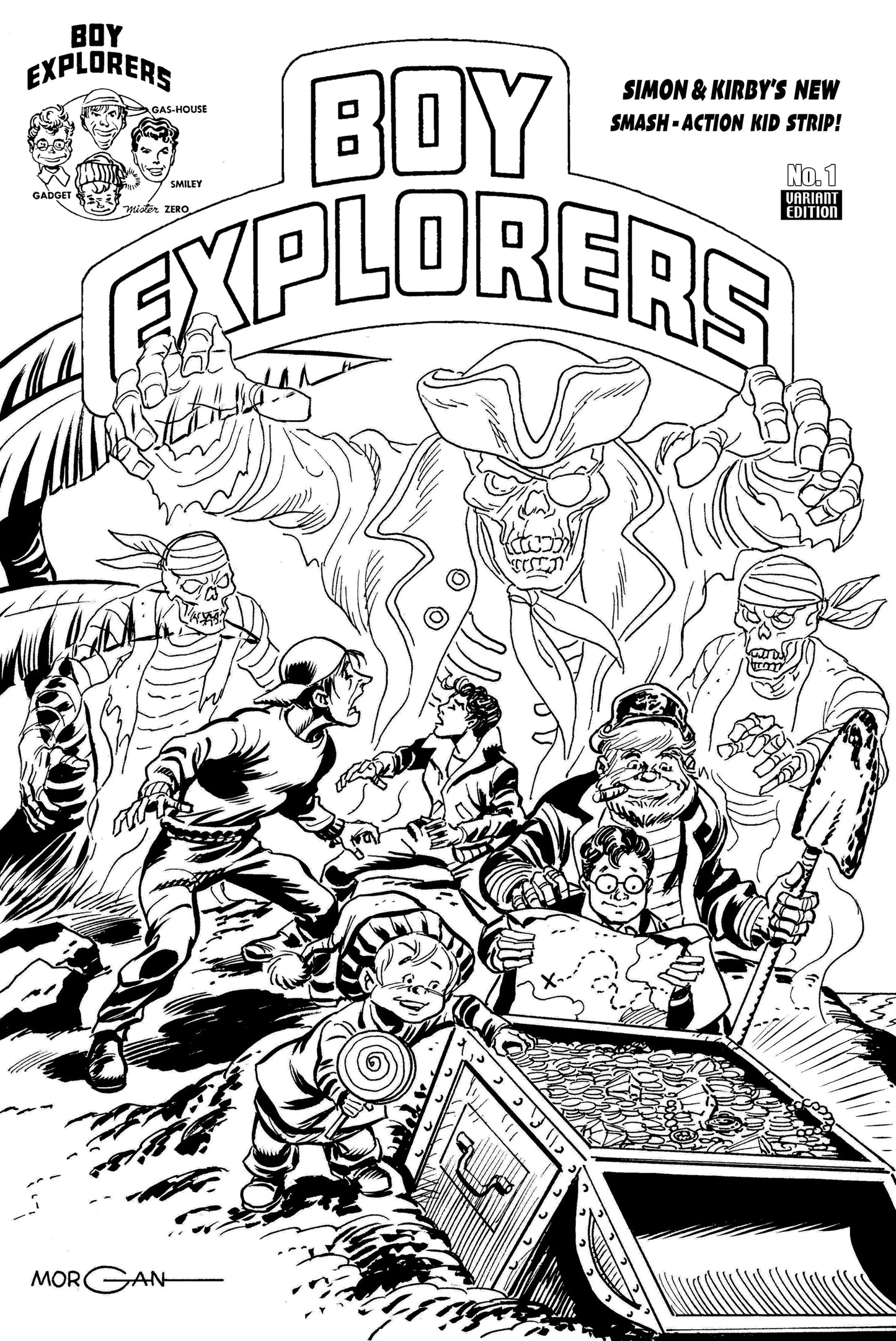 Boy Explorers #1 OA Edition Tom Morgan | Variant B