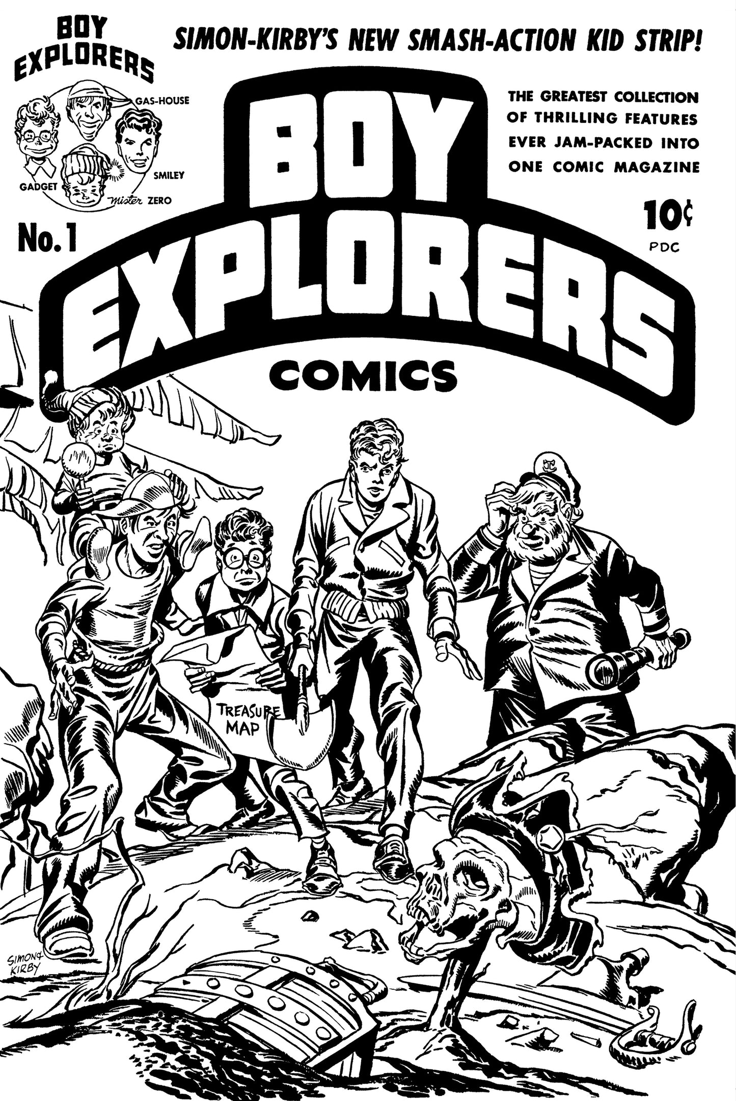 Boy Explorers #1 OA Edition Joe Simon & Jack Kirby | Variant C
