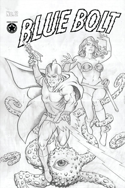 Blue Bolt #2 OA Edition Pramono Etsu | Main Cover