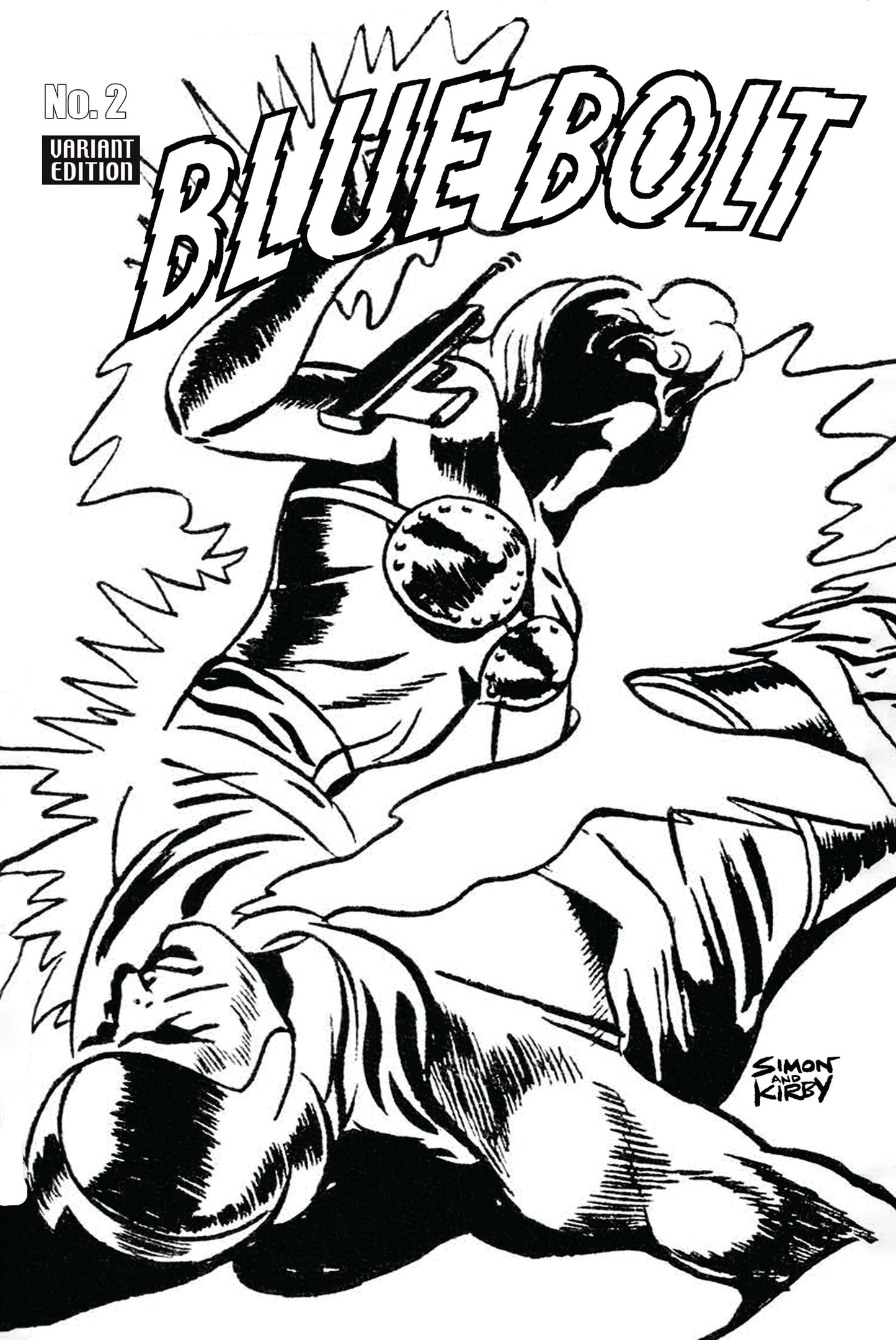 Blue Bolt #2 OA Edition Joe Simon & Jack Kirby | Variant B