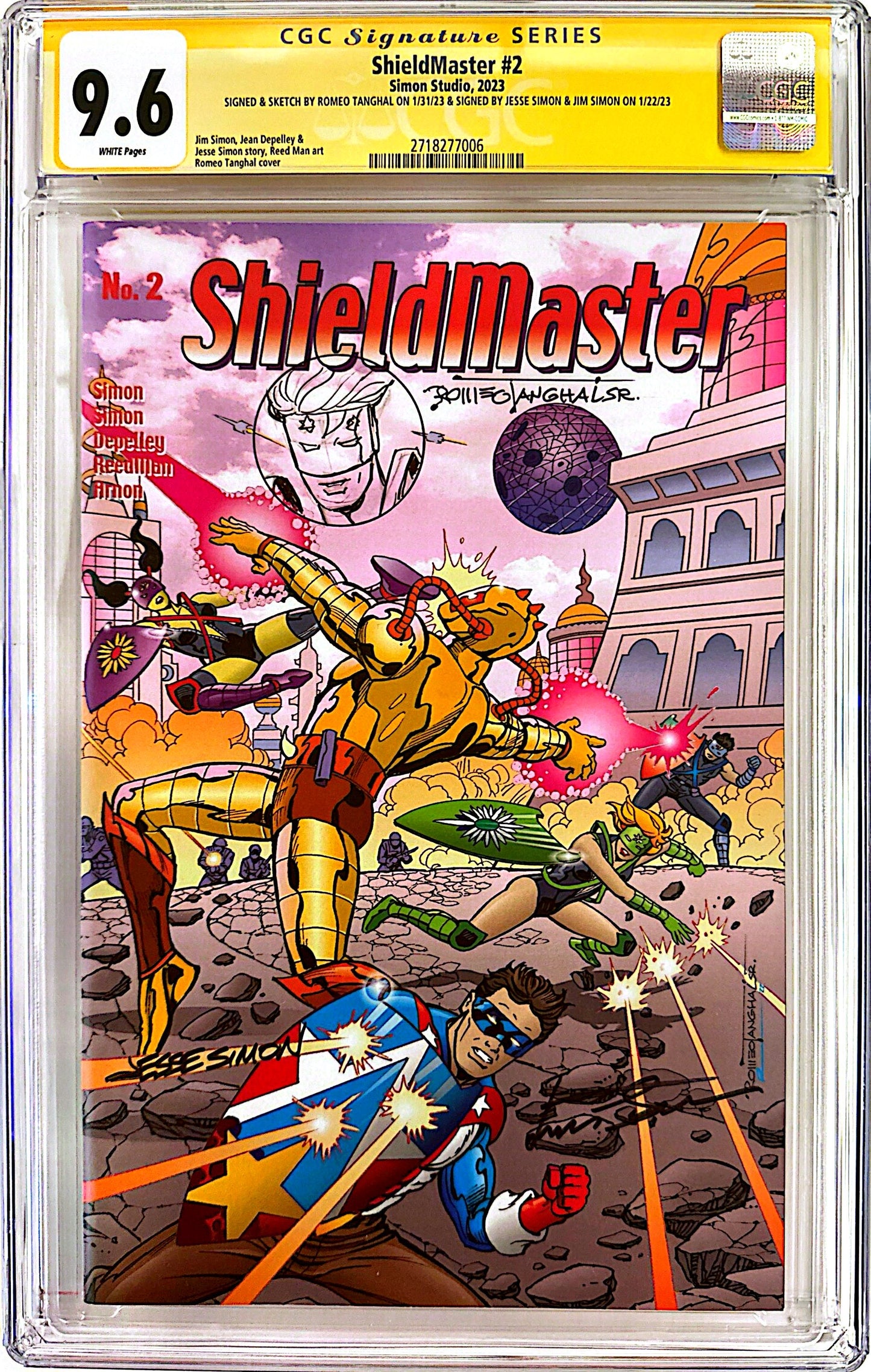 ShieldMaster #2 Main Cover | CGC 9.6 | Triple Signed & Remarqued